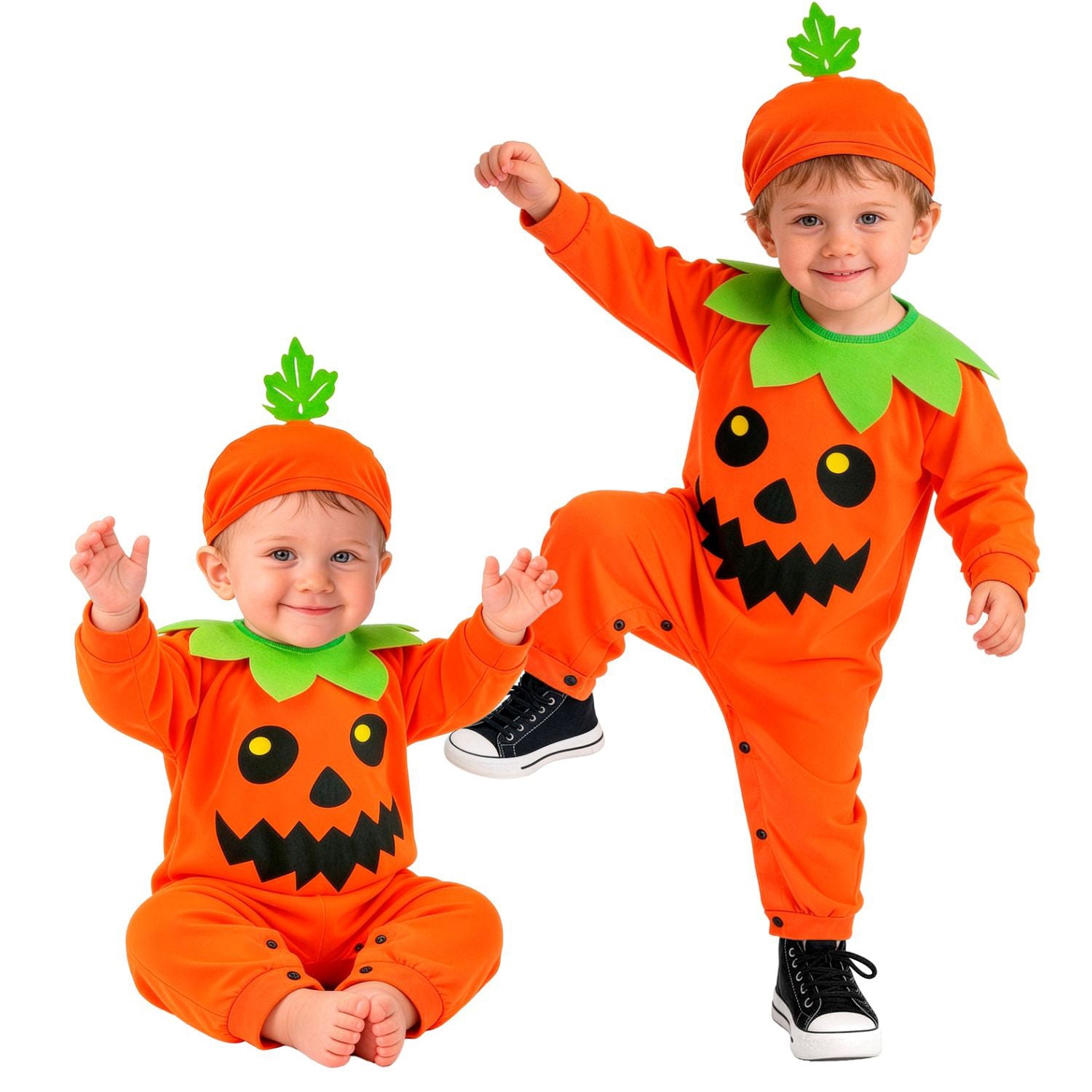 das-kost-mland-kleiner-k-rbis-babykost-m-overall-orange-gr-80 image 2
