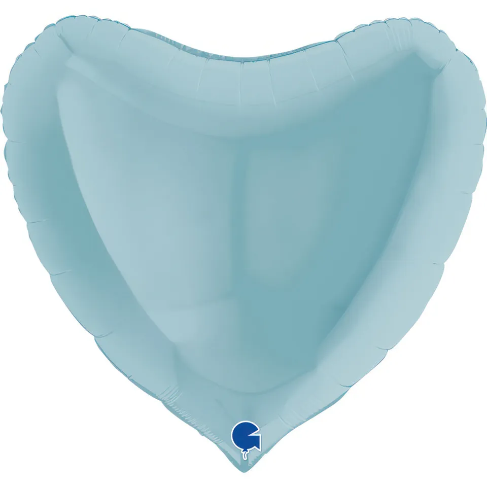 das-kost-mland-dekorationen-folienballon-uni-herz-91-cm-blau-pastell image 1