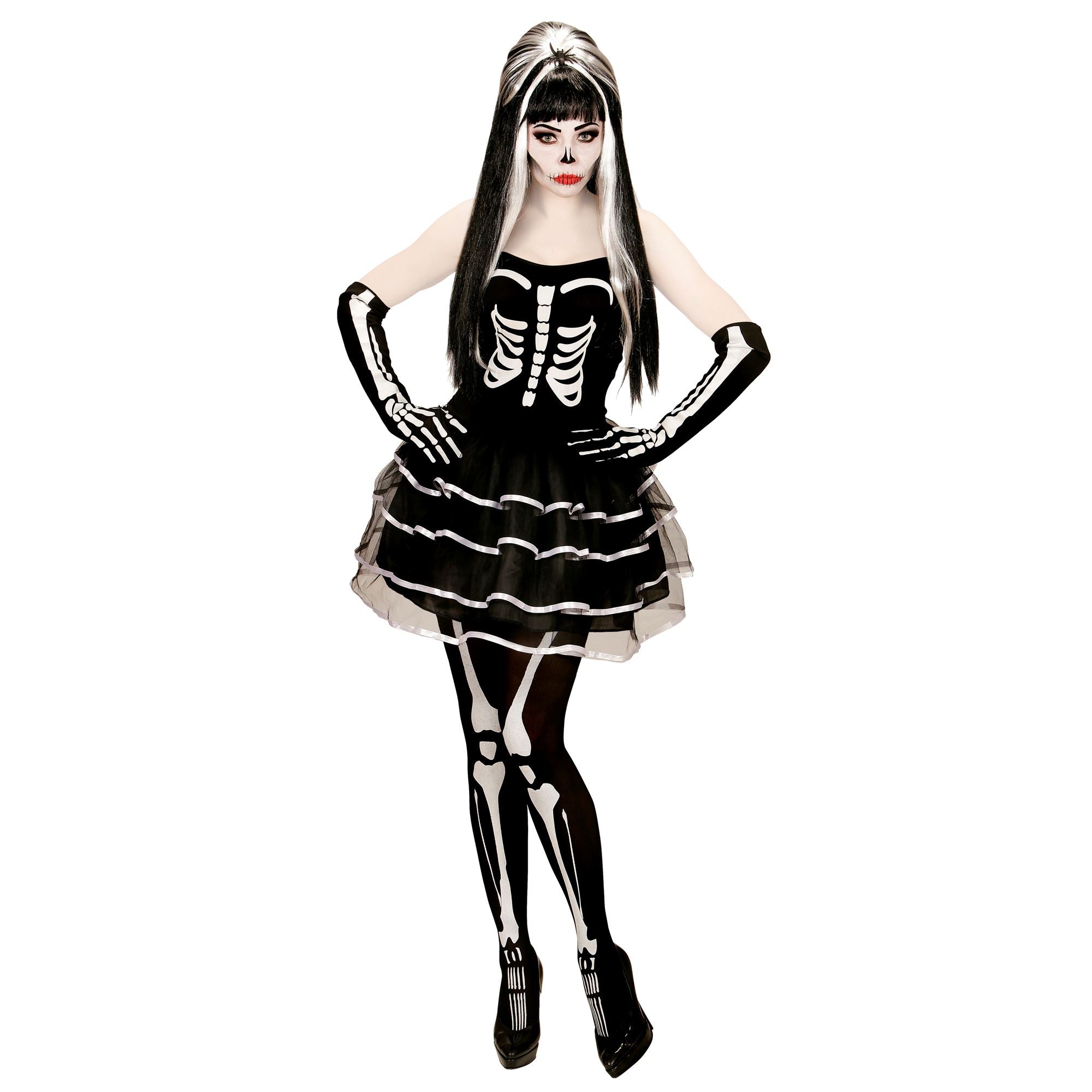 das-kost-mland-lady-skelett-korsage-kost-m-kleid-m image 1