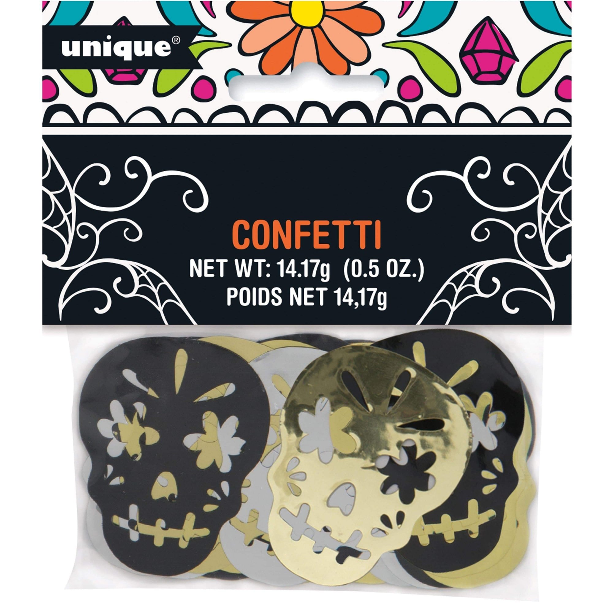 das-kost-mland-skull-day-of-dead-konfetti-14g-metall-totenkopf image 2