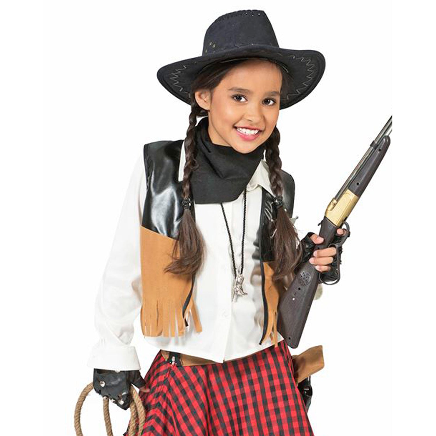 das-kost-mland-cowgirl-austine-m-dchenkost-m-rot-schwarz image 4