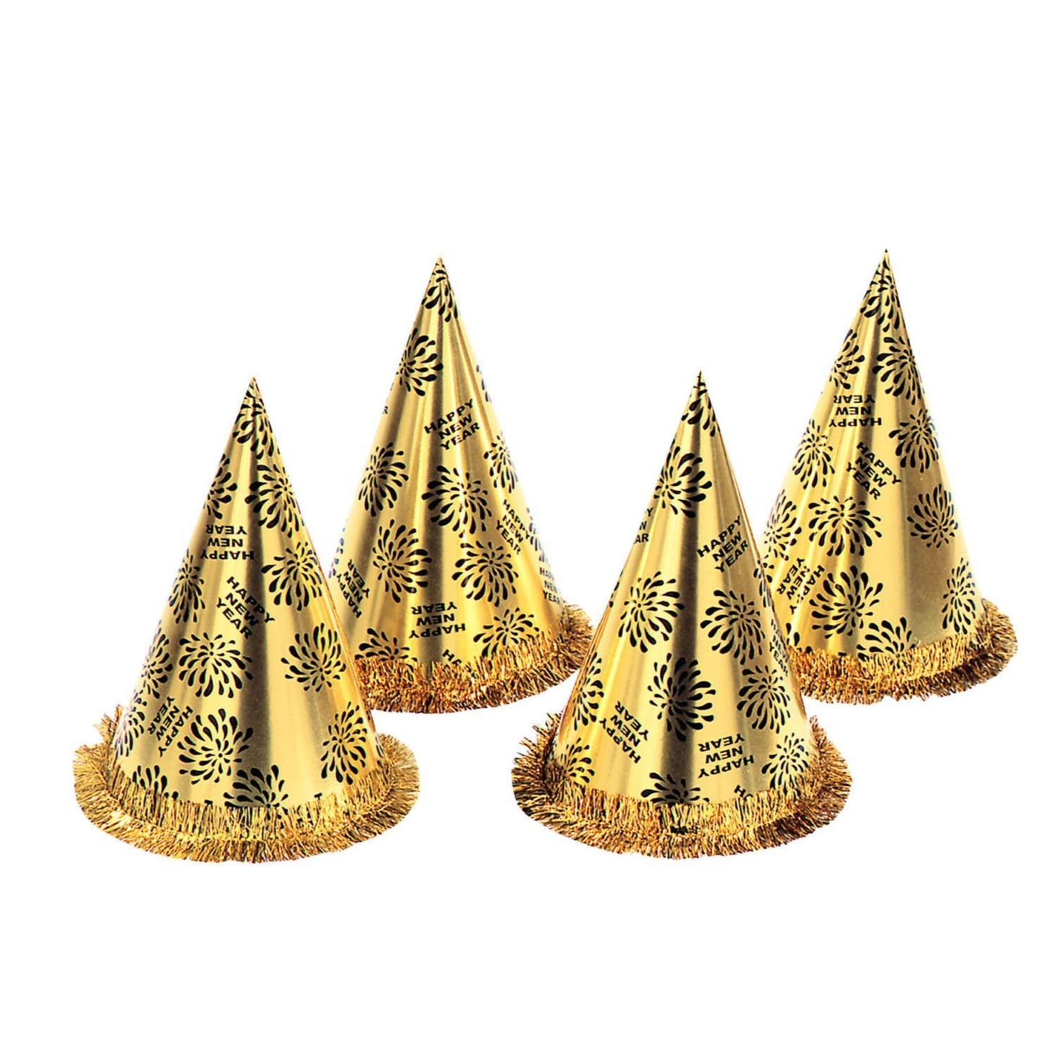 das-kost-mland-accessoires-kegelhut-happy-new-year-gold-28-cm image 2