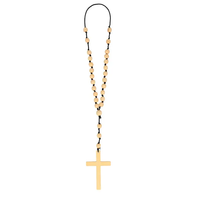 boland-rosenkranz-halskette-kreuz-braun-m-nch-accessoire image 1