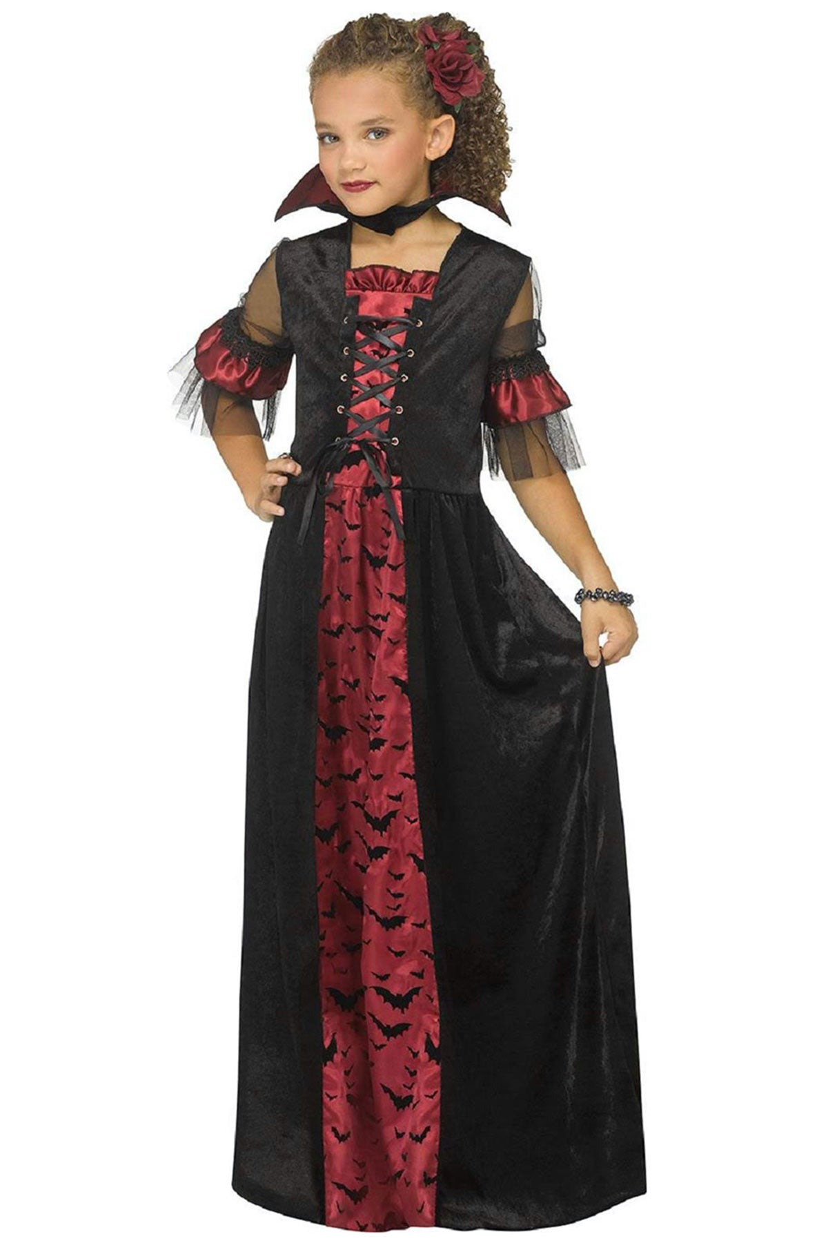 das-kost-mland-tessa-vampir-kost-m-m-dchen-kleid-schwarz-rot image 4