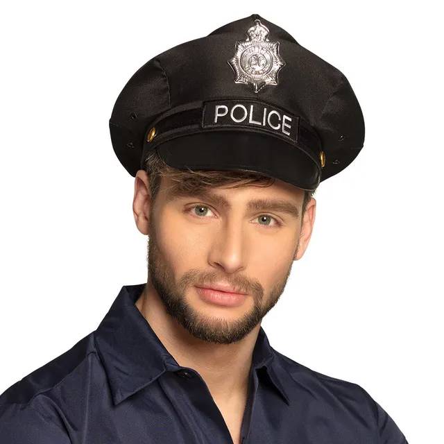 das-kost-mland-police-m-tze-schwarz-special-police image 1