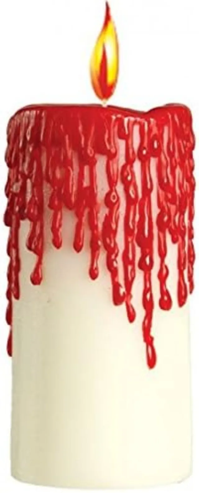 guirca-halloween-wachskerze-bluttropfen-10-5cm-rot image 1