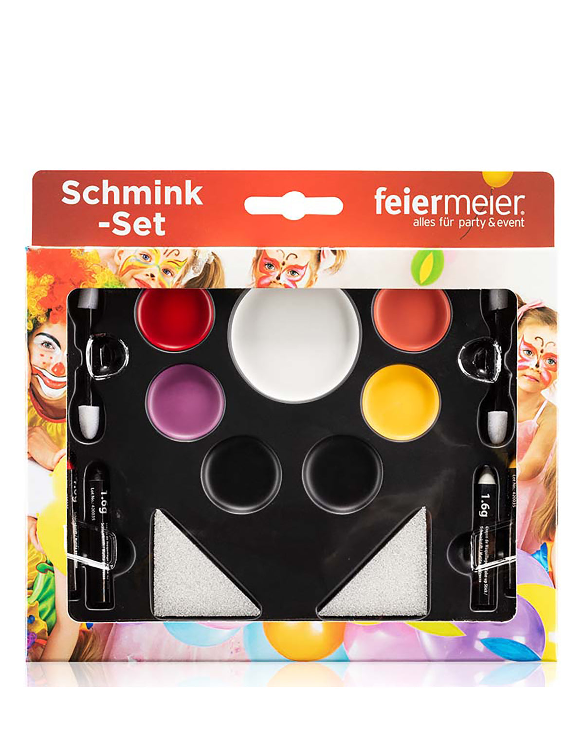 das-kost-mland-schmink-set-14-tlg-mehrfarbig-mit-stiften-fasching image 1