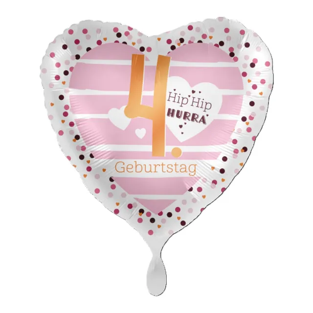 das-kost-mland-hip-hip-hurra-herz-folienballon-43-cm image 1