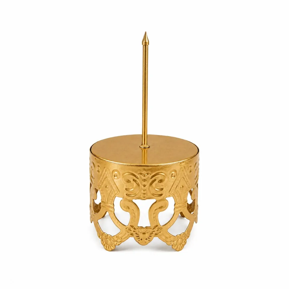 weihnachtsdekoration-adventskranz-kerzenhalter-7-5x15-cm-gold image 1