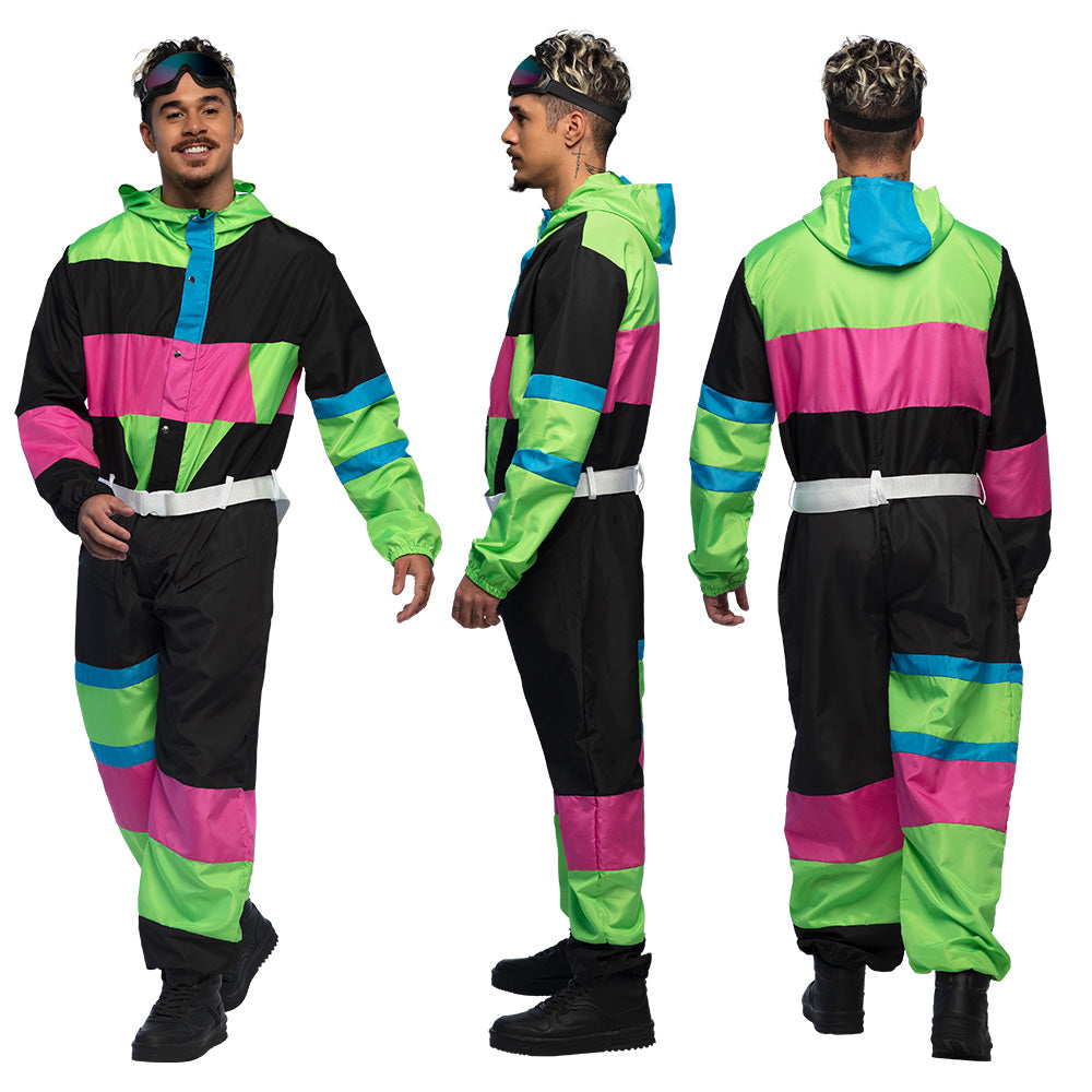 das-kost-mland-herren-skianzug-80s-overall-schwarz-gr-l image 2