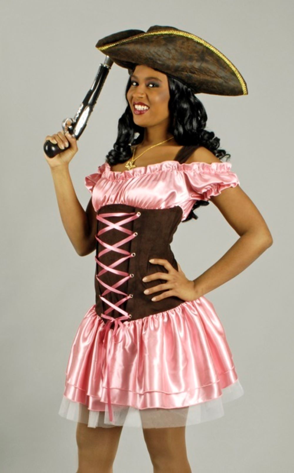 das-kost-mland-damen-piratin-kost-m-bonny-anne-pink-braun image 3