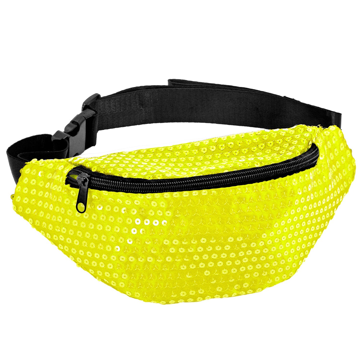 das-kost-mland-neon-bauchtasche-pailletten-gelb image 1