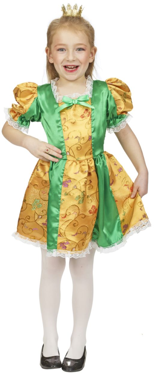 das-kost-mland-froschk-nigin-m-dchenkost-m-gr-n-gold image 2