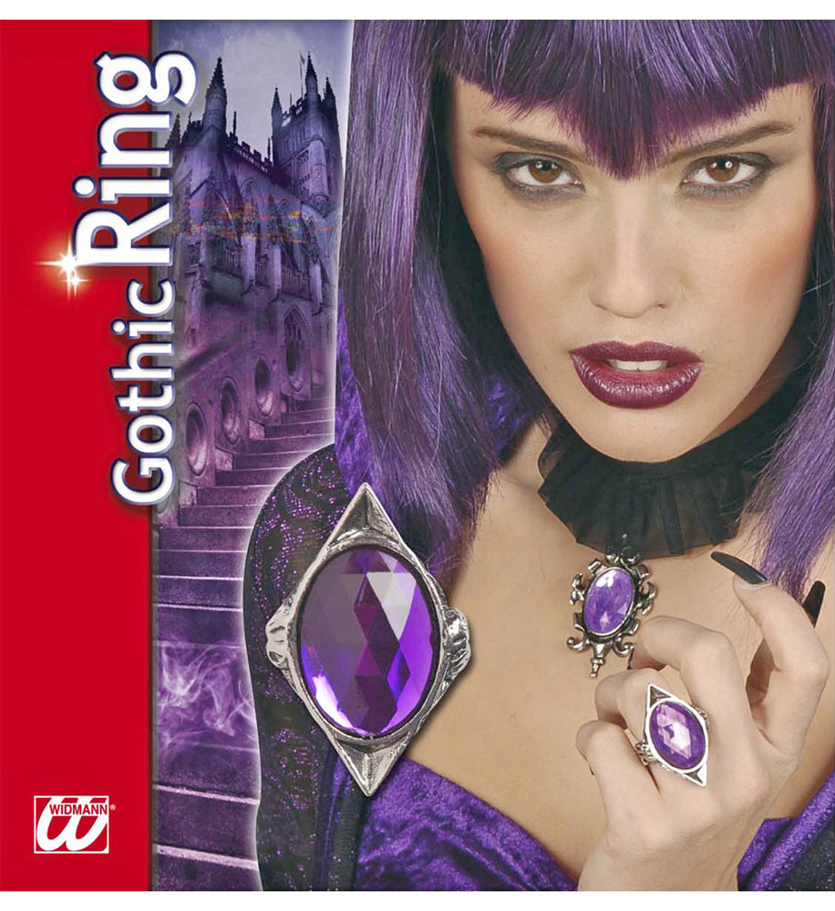 das-kost-mland-gothik-damen-ring-lila-modeschmuck image 3