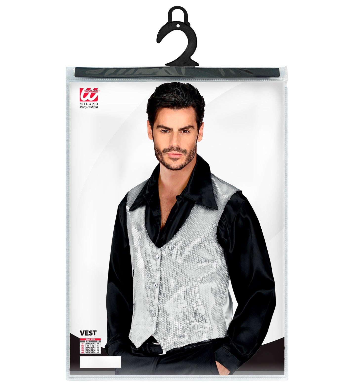 das-kost-mland-herren-pailletten-weste-silber-glitzer-gr-l image 2