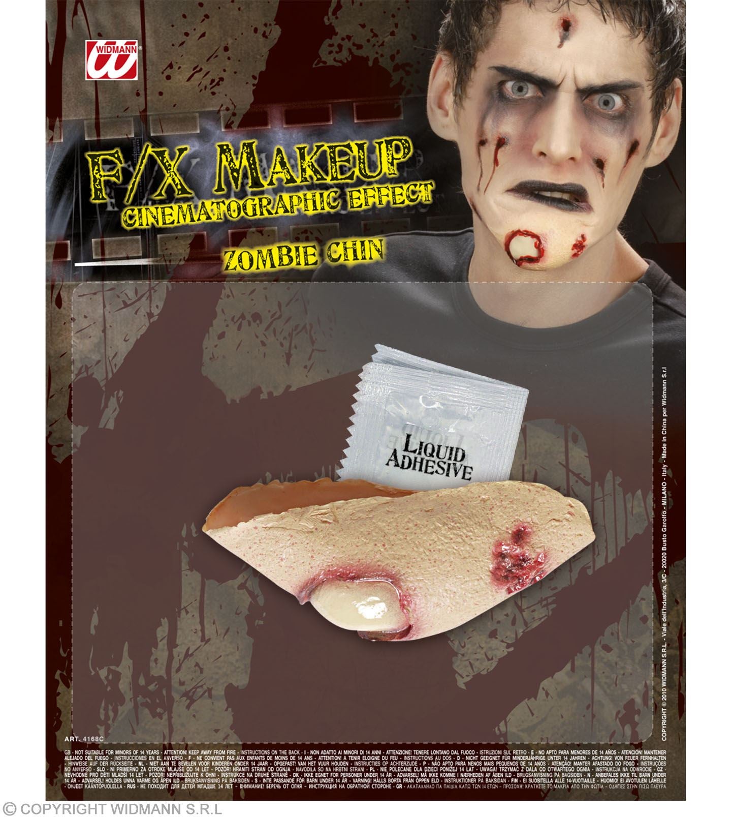 das-kost-mland-accessoires-zombie-kinn-latex-wunde-halloween image 2