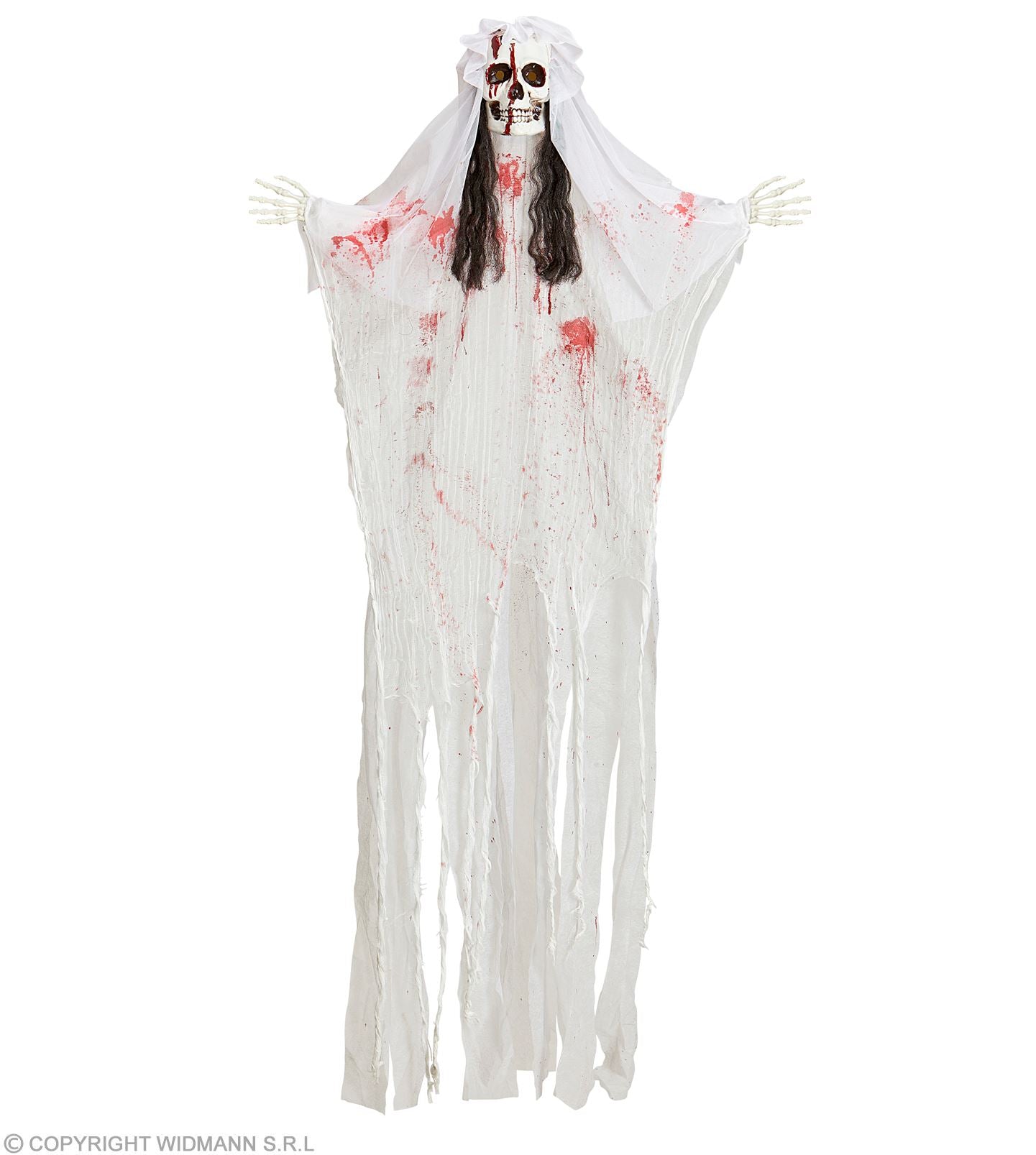 das-kost-mland-blutige-skelett-braut-h-ngefigur-170cm-led image 4
