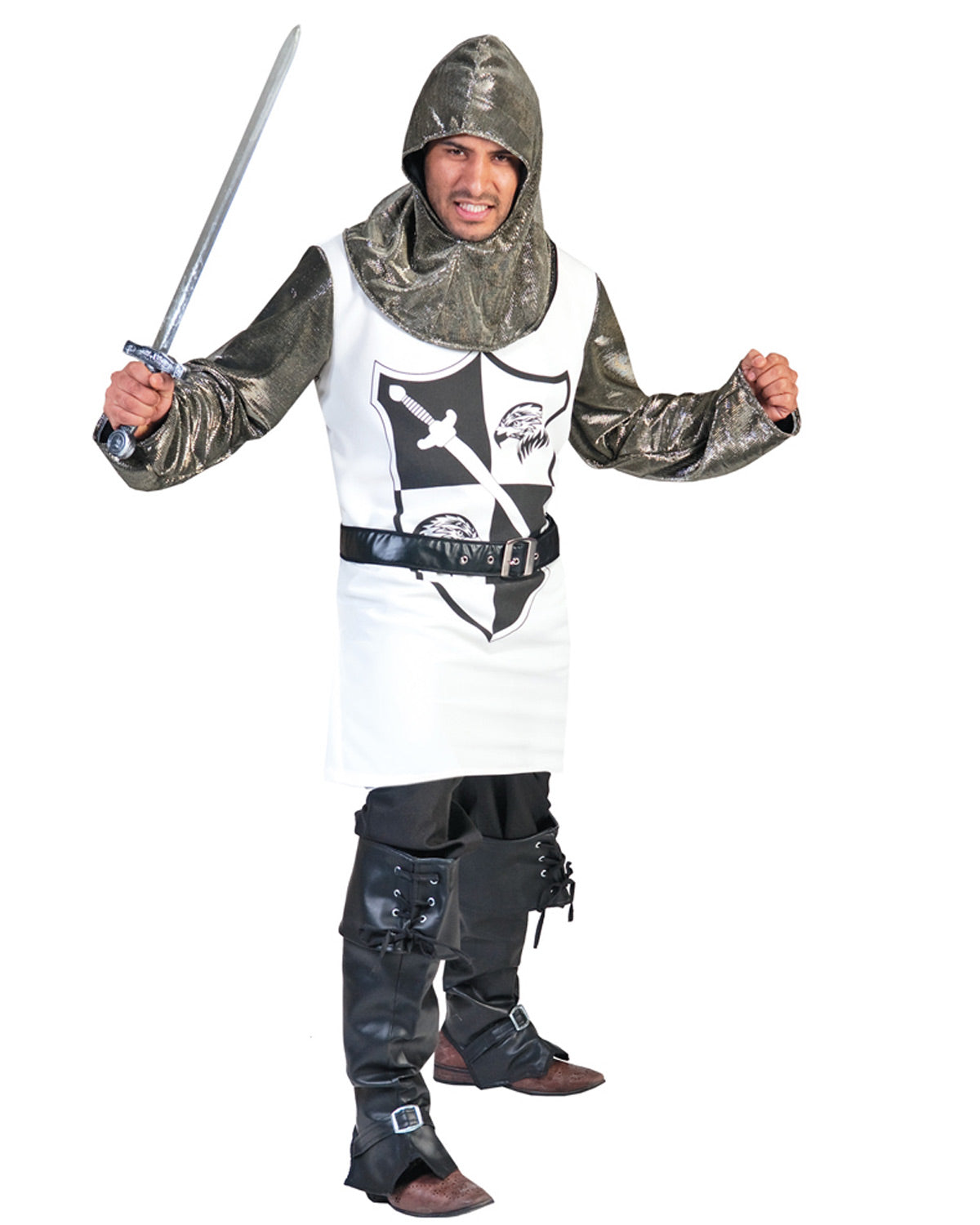 das-kost-mland-camelot-ritter-kost-m-herren-wei-silber image 2
