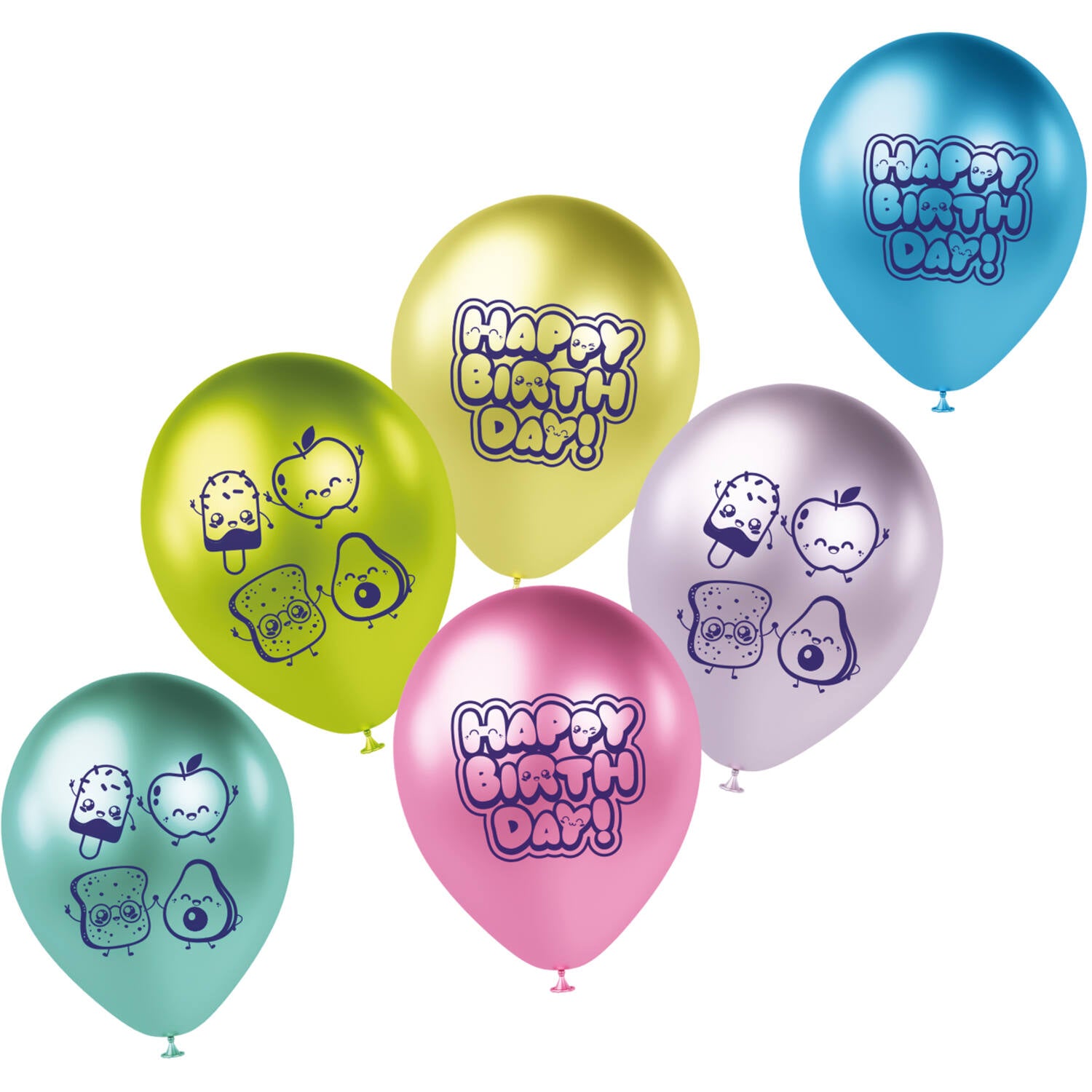 das-kost-mland-kawaii-party-latexballons-33cm-6-st-ck image 2