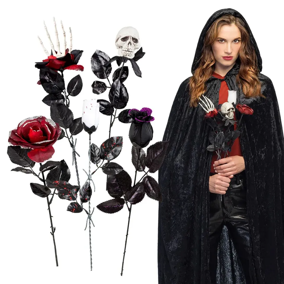 das-kost-mland-dekorationen-halloween-blume-kunstblume-45-cm image 1