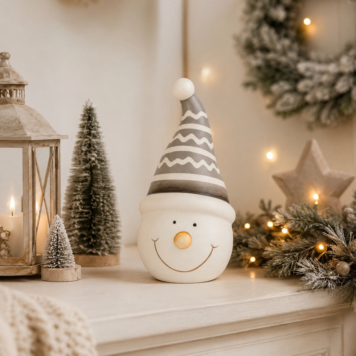 das-kost-mland-accessoires-schneemann-gesicht-m-tze-wei-grau-10x17cm image 3