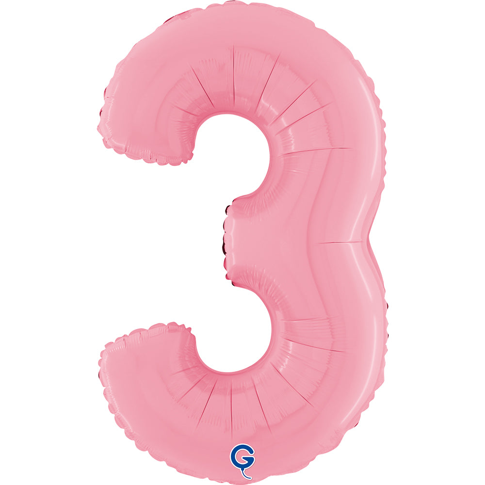 das-kost-mland-dekorationen-riesenzahl-folienballon-3-pink-66cm image 2