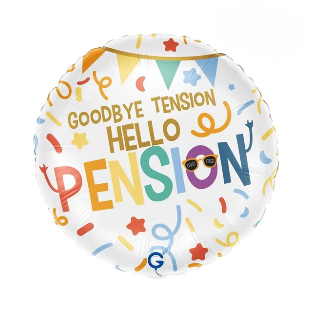 das-kost-mland-goodbye-tension-folienballon-pension-46cm-18 image 1