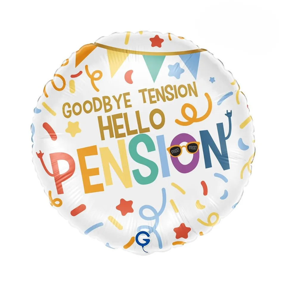 das-kost-mland-goodbye-tension-folienballon-pension-46cm-18 image 1