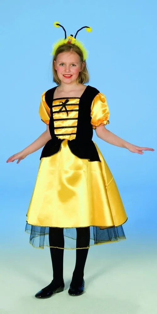 das-kost-mland-m-dchen-biene-faschingskost-m-kleid-gr-128 image 1