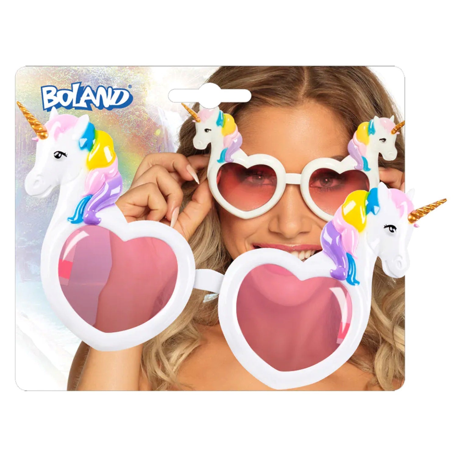 partybrille-einhorn-weiss-herzform-rosa-gl-ser image 5