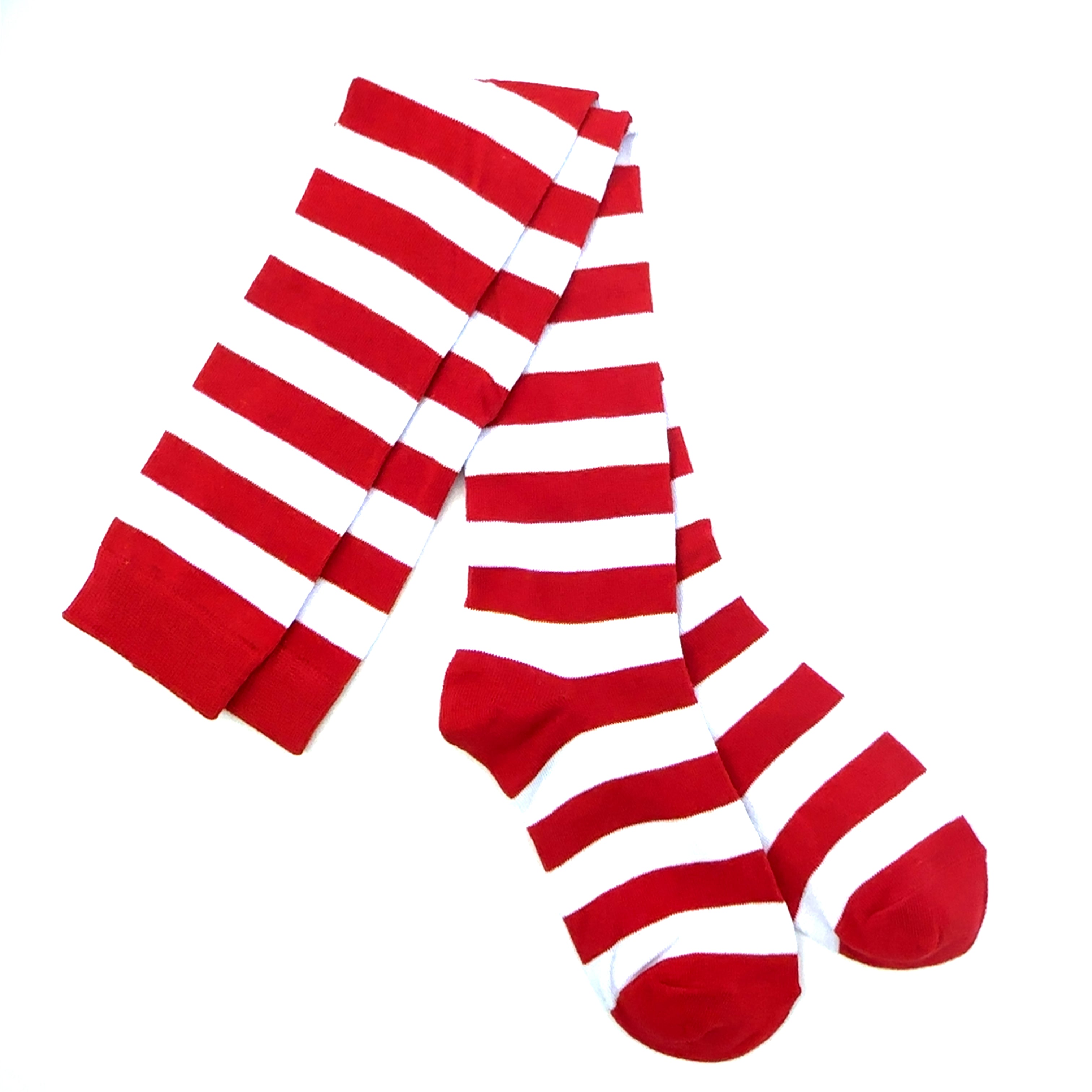 das-kost-mland-ringelstr-mpfe-overknees-rot-wei-gestreift-damen image 4