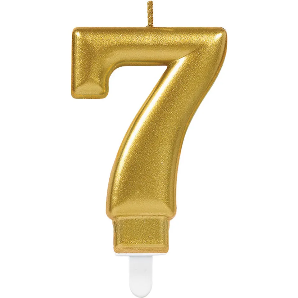 das-kost-mland-sparkling-celebrations-zahlenkerze-7-metallic-gold-9-3cm image 1