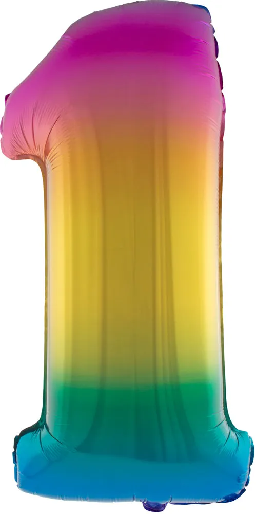 das-kost-mland-folienballon-xxl-zahl-1-100cm-regenbogen image 1