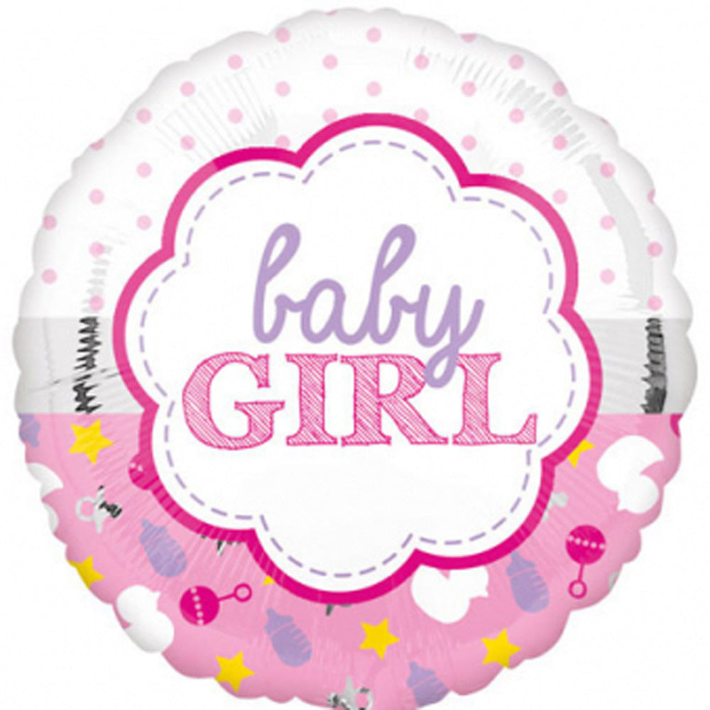 das-kost-mland-baby-girl-folienballon-43-cm-rosa image 1