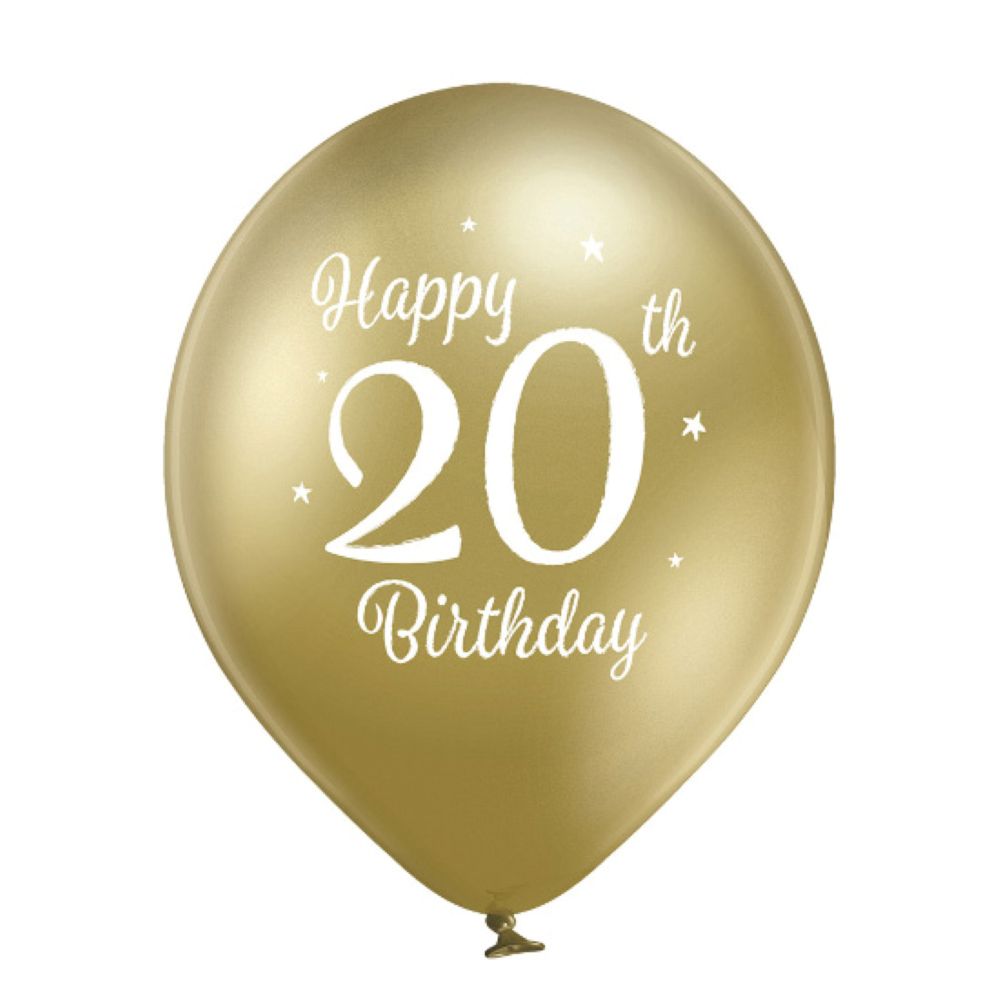 das-kost-mland-luftballon-happy-20th-birthday-30cm-6-stk image 2