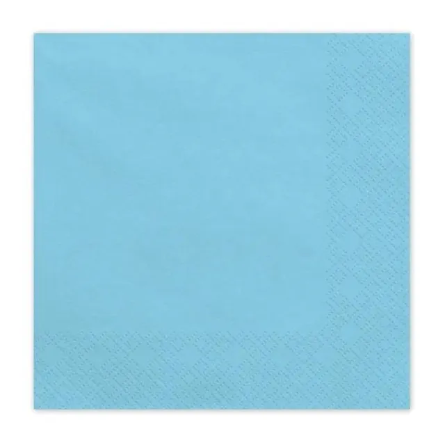 das-kost-mland-dekorationen-servietten-uni-hellblau-33x33cm-20-stk image 1