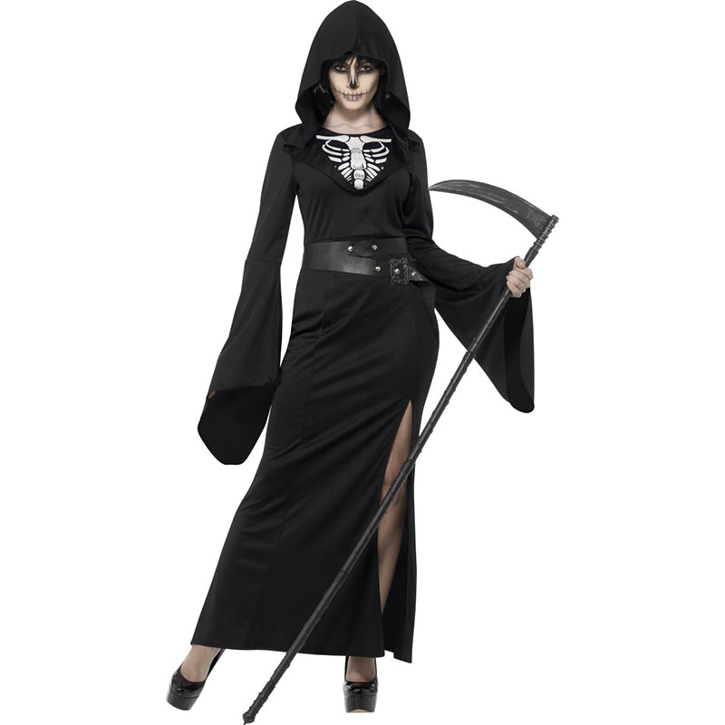 das-kost-mland-damen-lady-sensenmann-kost-m-xl-kapuze-tod image 1