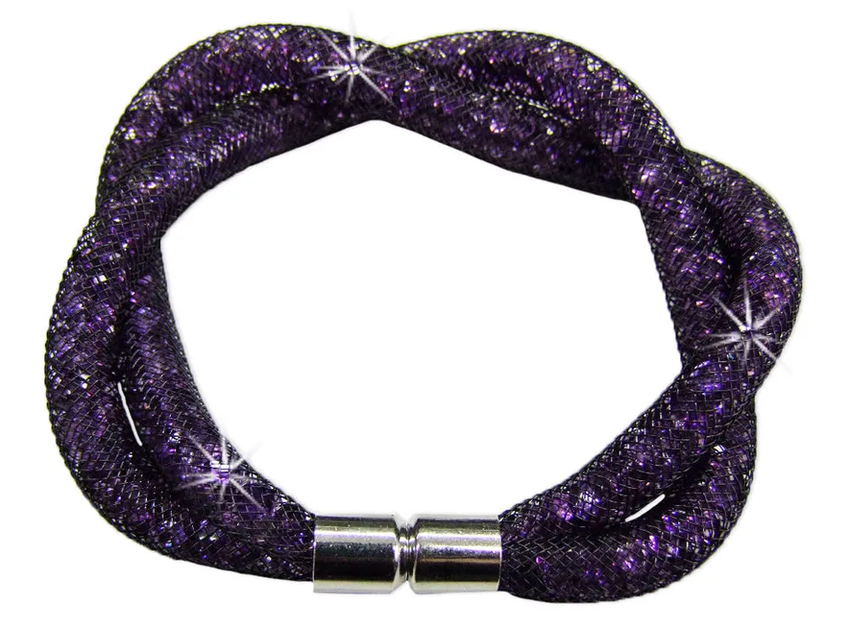 das-kost-mland-stardust-armband-zweireihig-gedreht-lila image 1