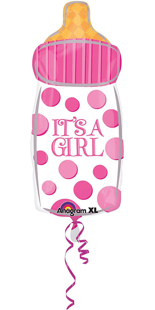 das-kost-mland-babyflasche-it-s-a-girl-folienballon-25x58cm image 1