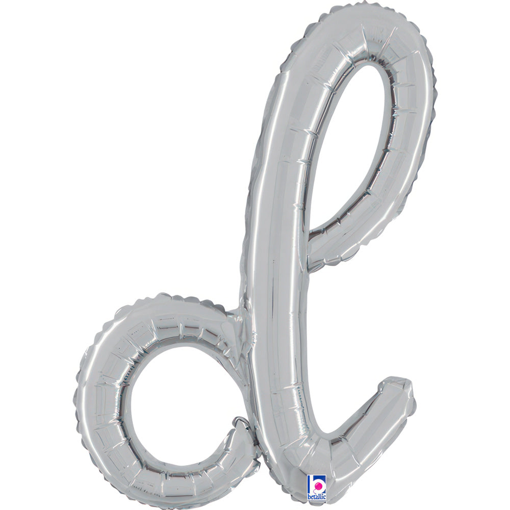 grabo-folienballon-buchstabe-d-skript-silber-61-cm-24-zoll image 1