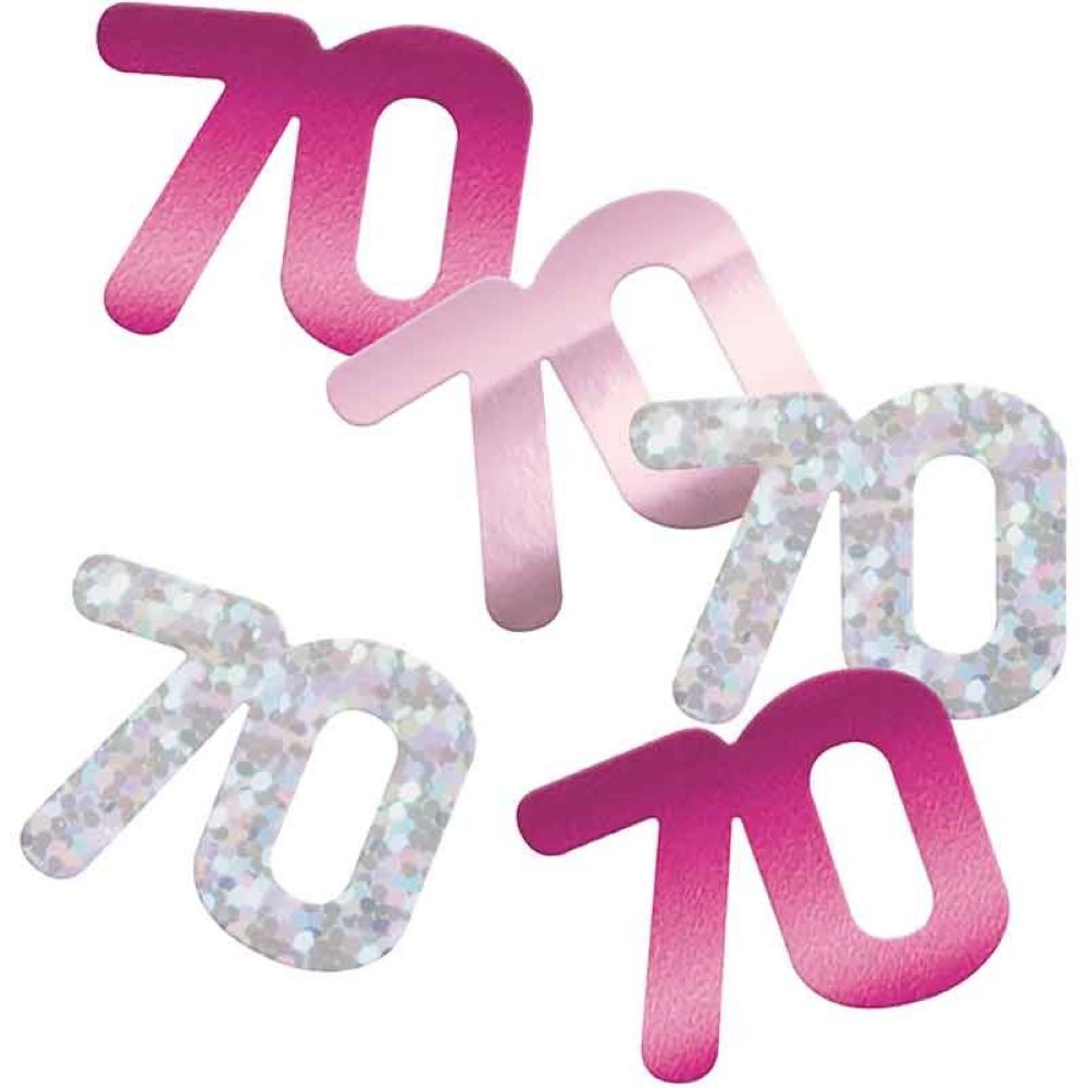 das-kost-mland-konfetti-glitz-14g-pink-tischdeko-70 image 1