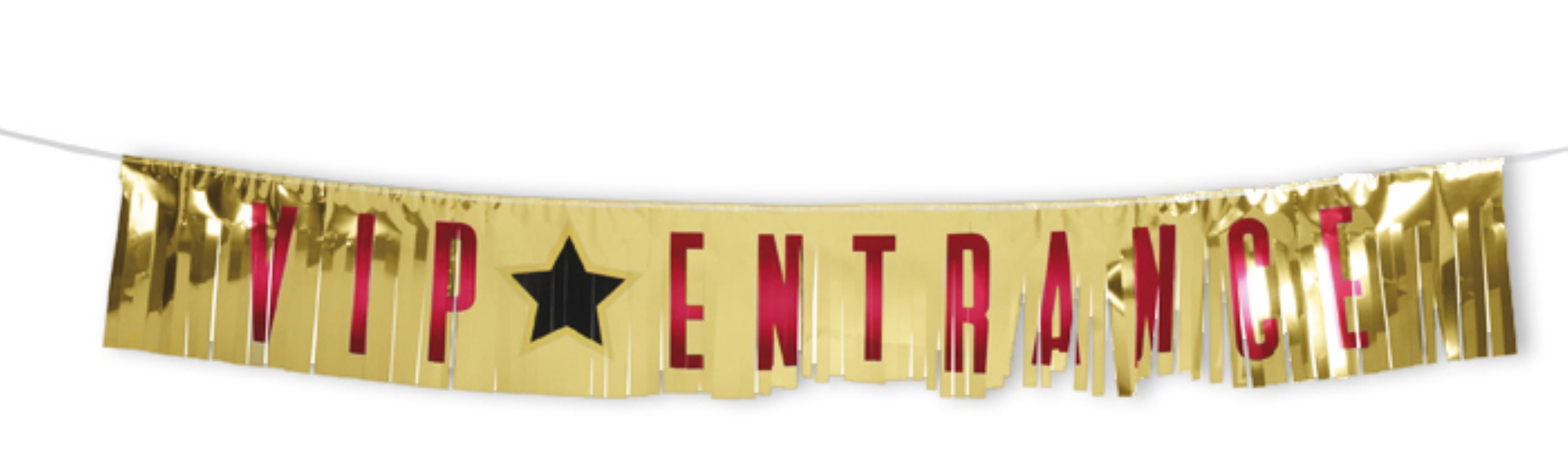 das-kost-mland-vip-fransen-banner-150x21-cm-deko-gold image 1
