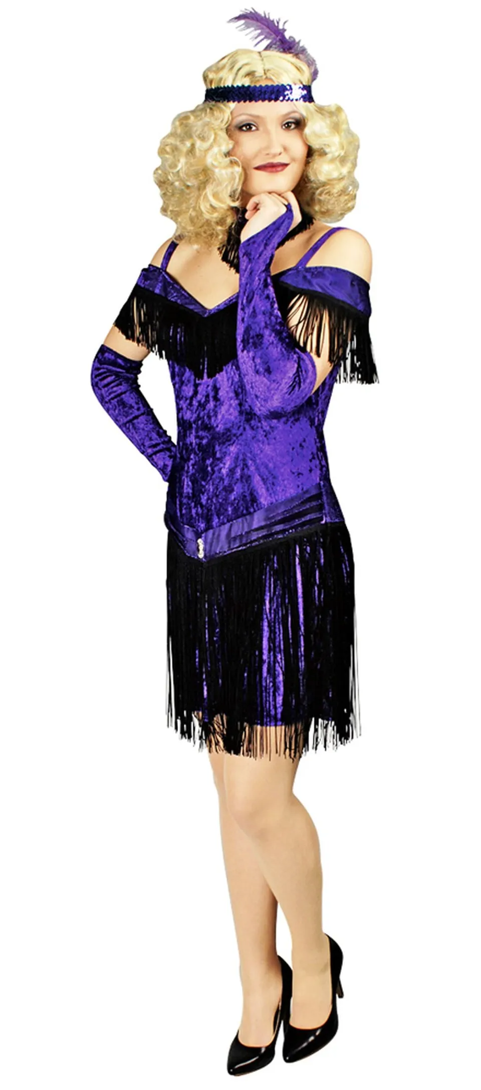 das-kost-mland-colette-charleston-kost-m-fransenkleid-lila-40-42 image 1