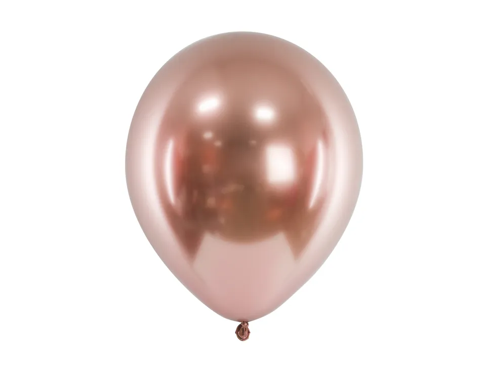 das-kost-mland-uni-glossy-luftballon-30cm-rosegold-10-st-ck image 1