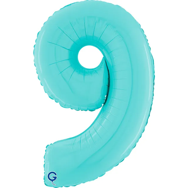 das-kost-mland-riesenzahl-folienballon-9-pastel-blue-66cm image 1