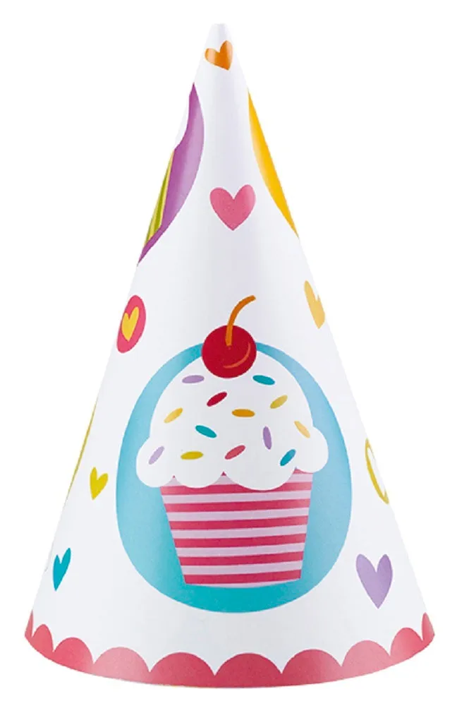 das-kost-mland-deko-cupcake-party-h-tchen-6-stk-bunt image 1