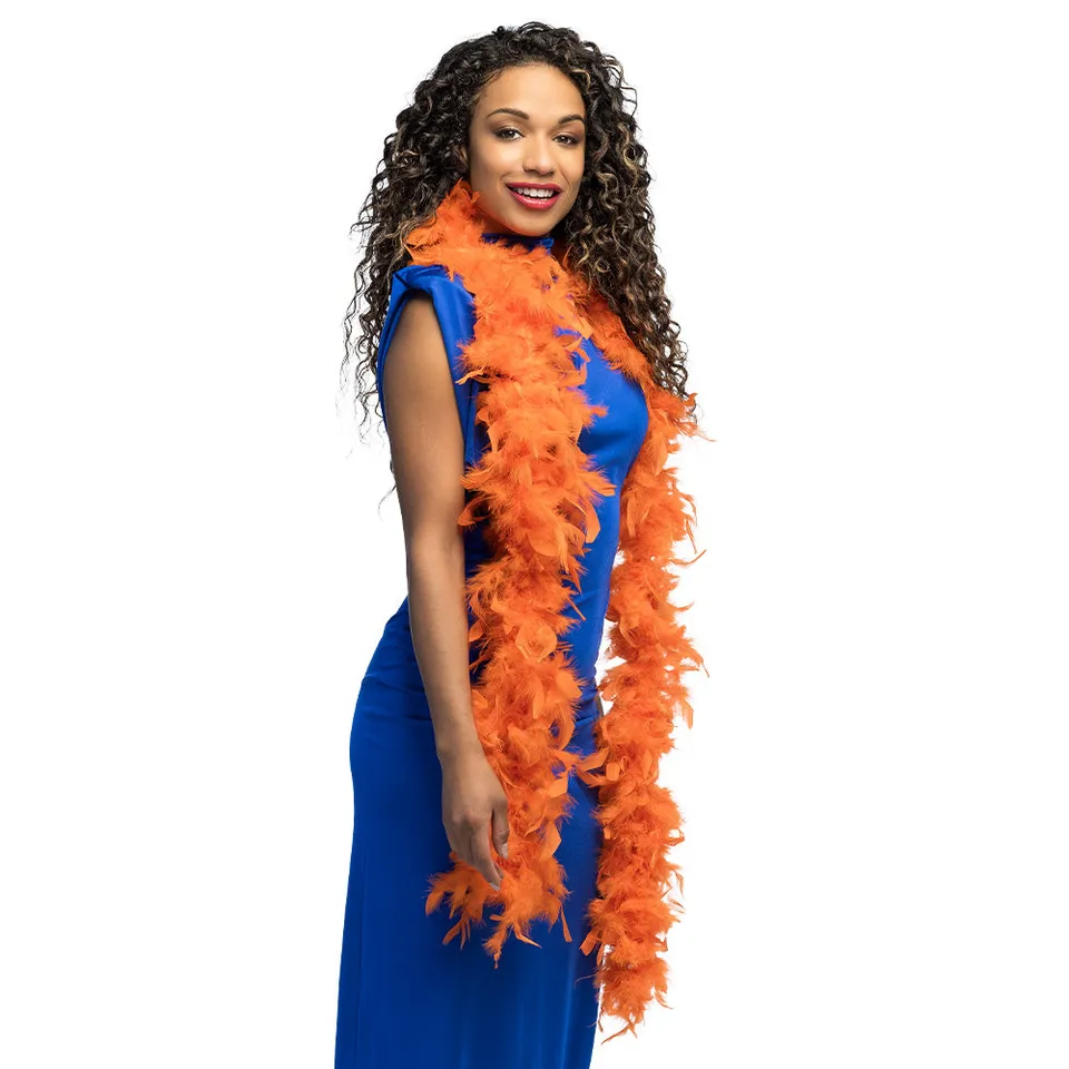 das-kost-mland-federboa-180cm-50g-orange-kost-mboa image 1