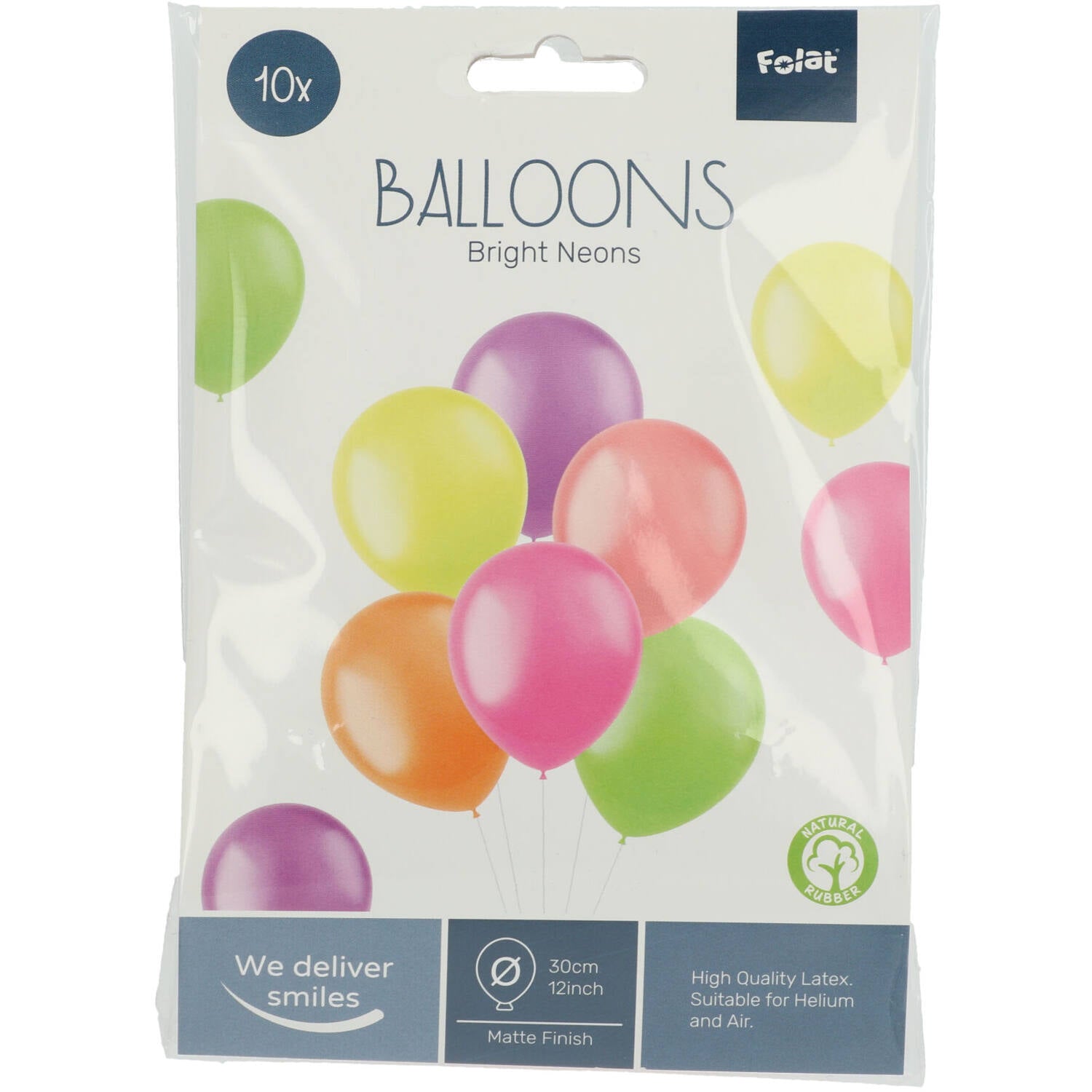 das-kost-mland-latexballon-neon-30-cm-10-st-ck image 2