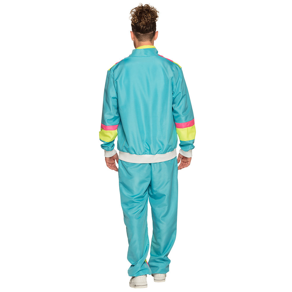 retro-man-trainingsanzug-herren-neonblau-uv-80er-kost-m image 7