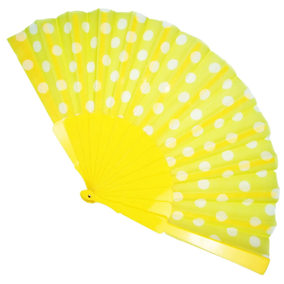 das-kost-mland-accessoires-fifties-f-cher-punkte-handf-cher-gelb image 1